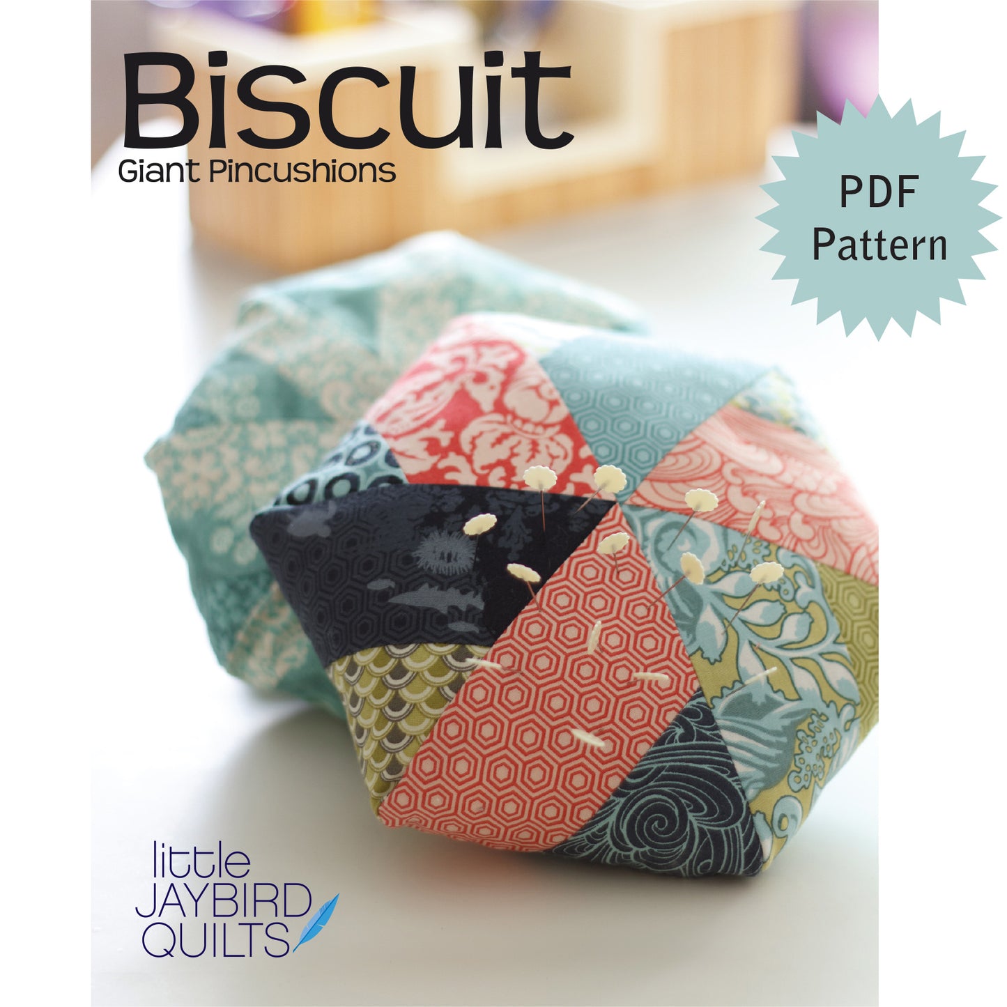 Biscuit Giant Pincushions PDF Pattern