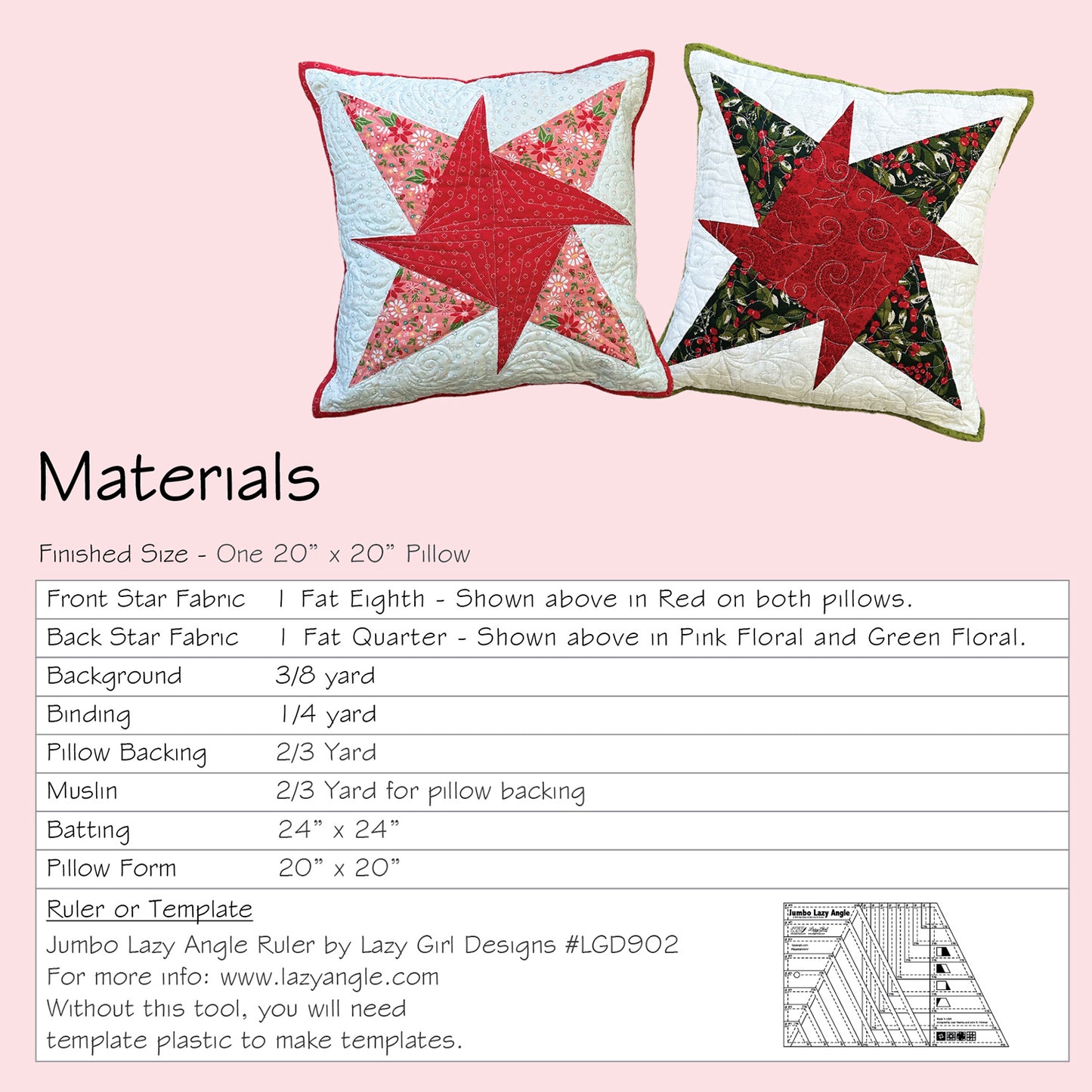 Stargazer Pillow PDF Pattern