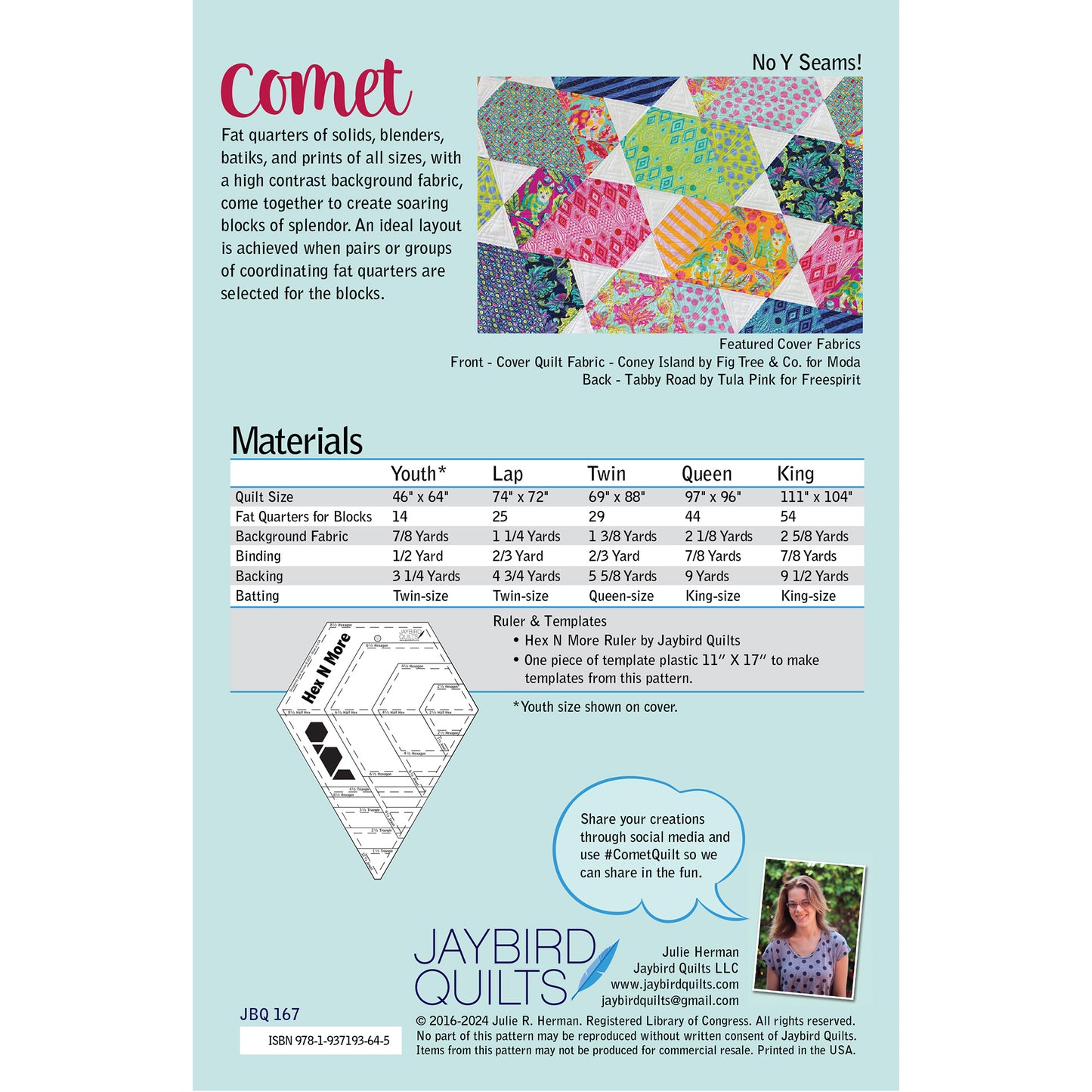 Comet Quilt PDF Pattern