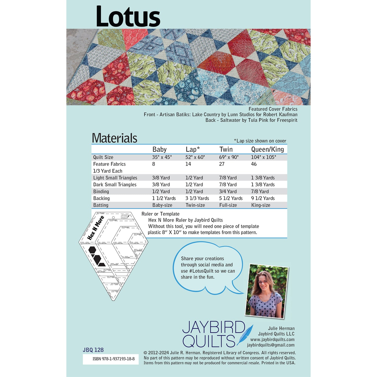 Lotus Quilt PDF Pattern