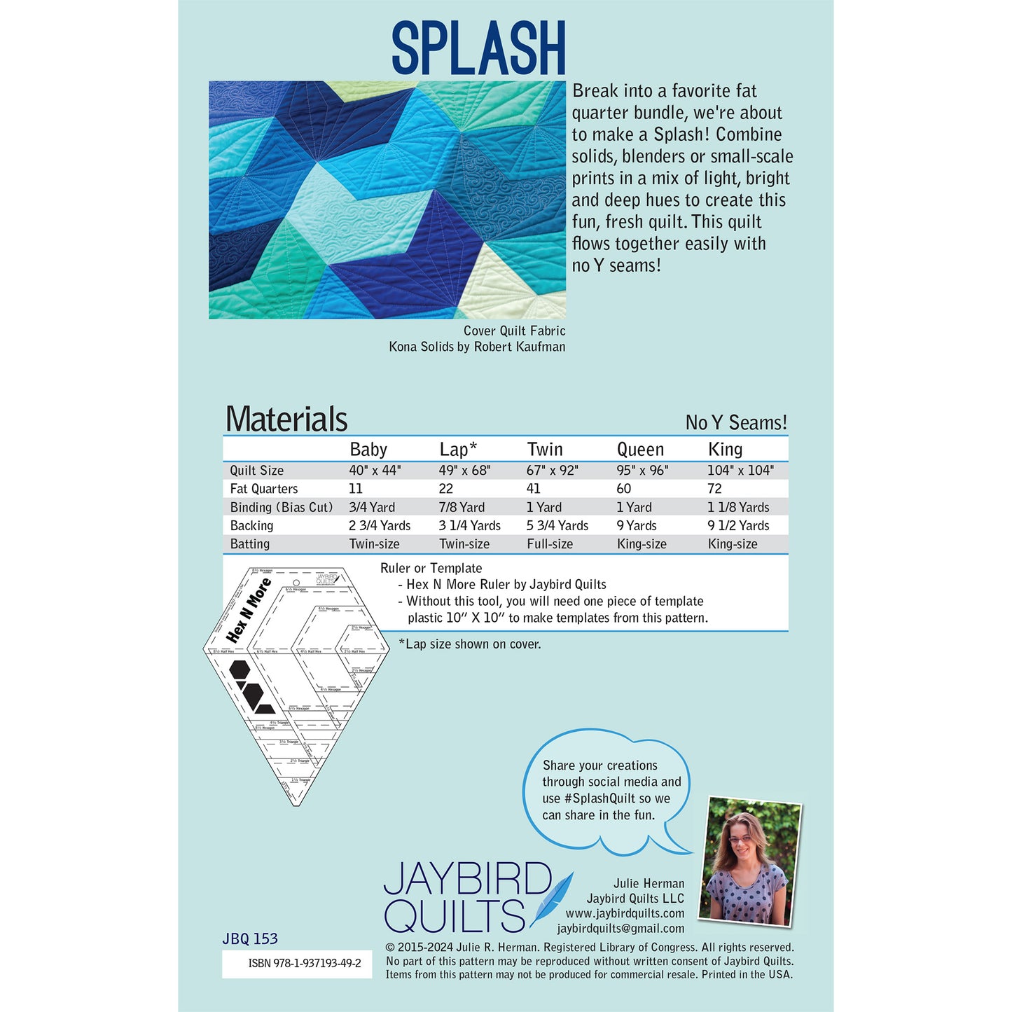 Splash Quilt PDF Pattern