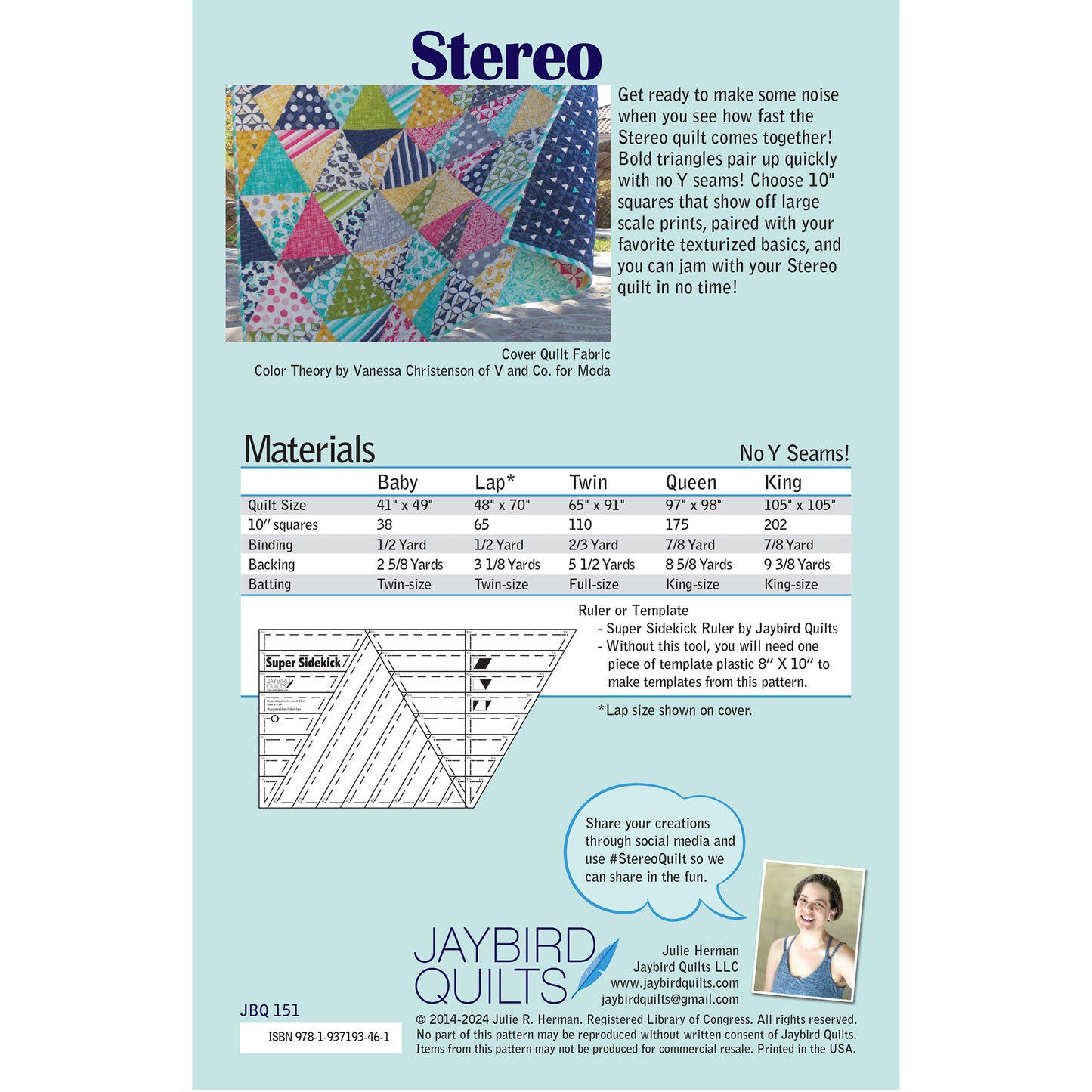 Stereo Quilt PDF Pattern
