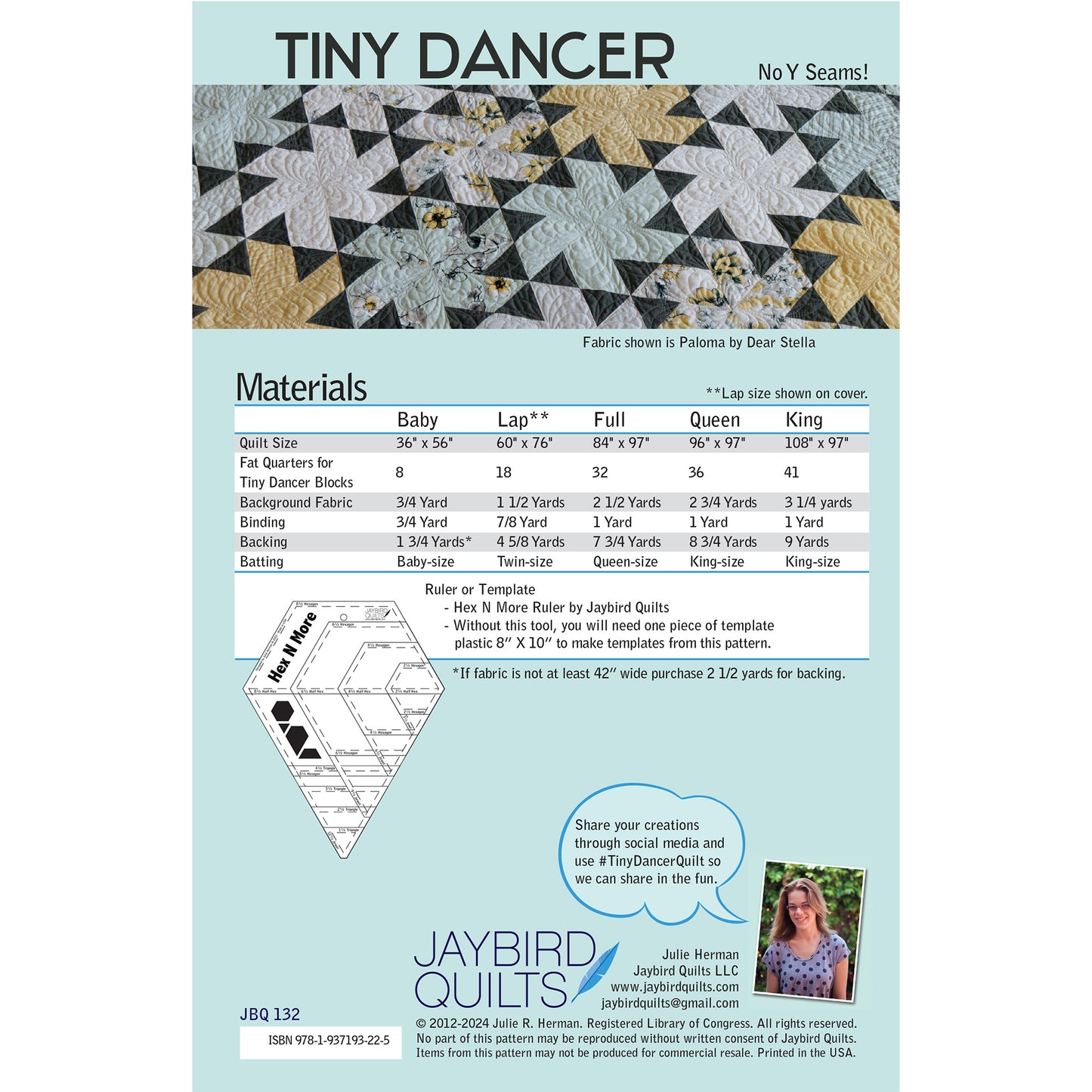 Tiny Dancer Quilt PDF Pattern