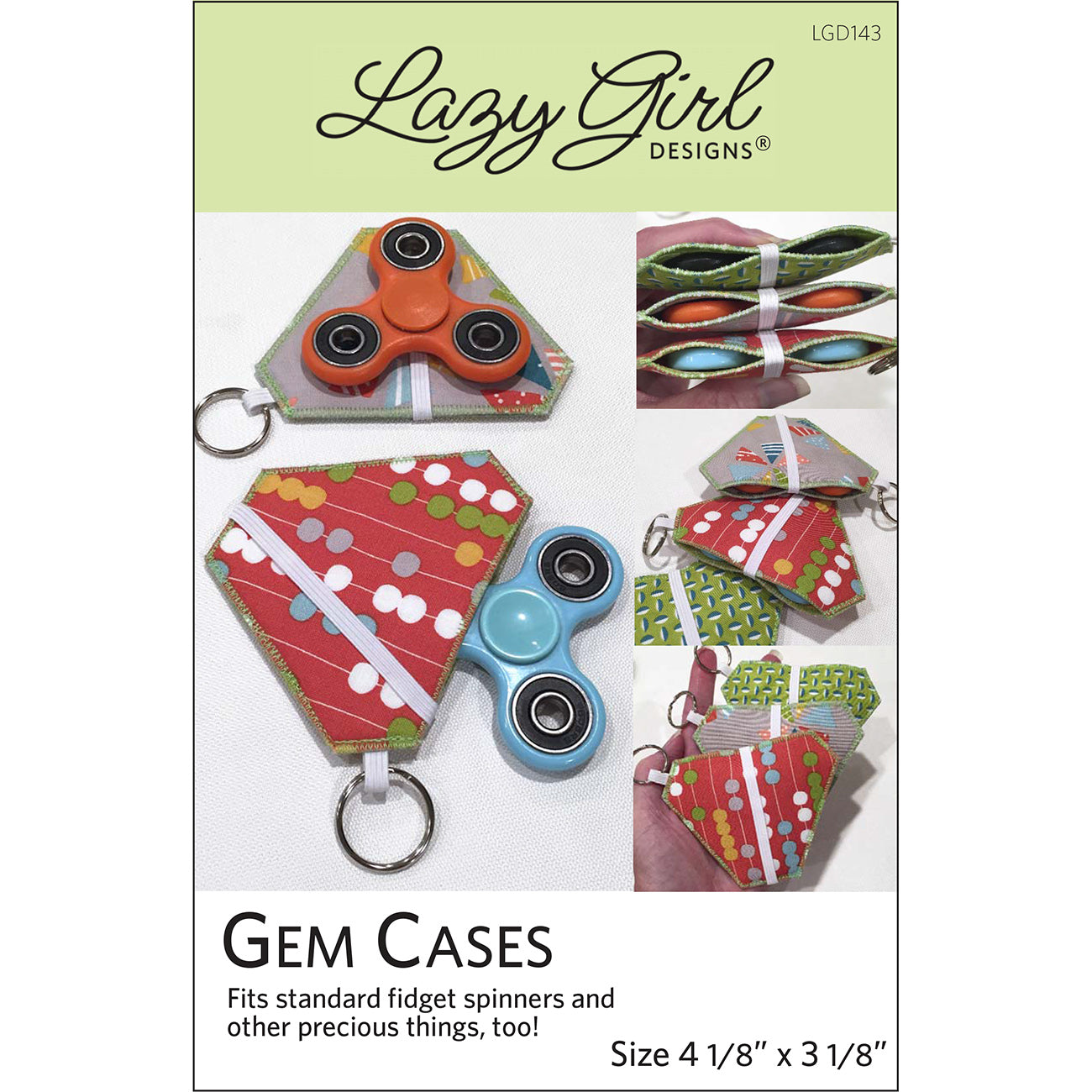 Fidget Spinner Gem Cases PDF Pattern