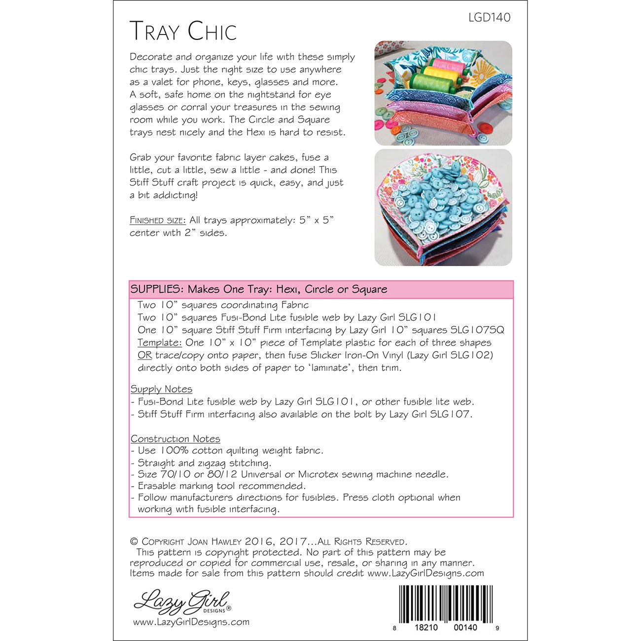 Tray Chic PDF Pattern
