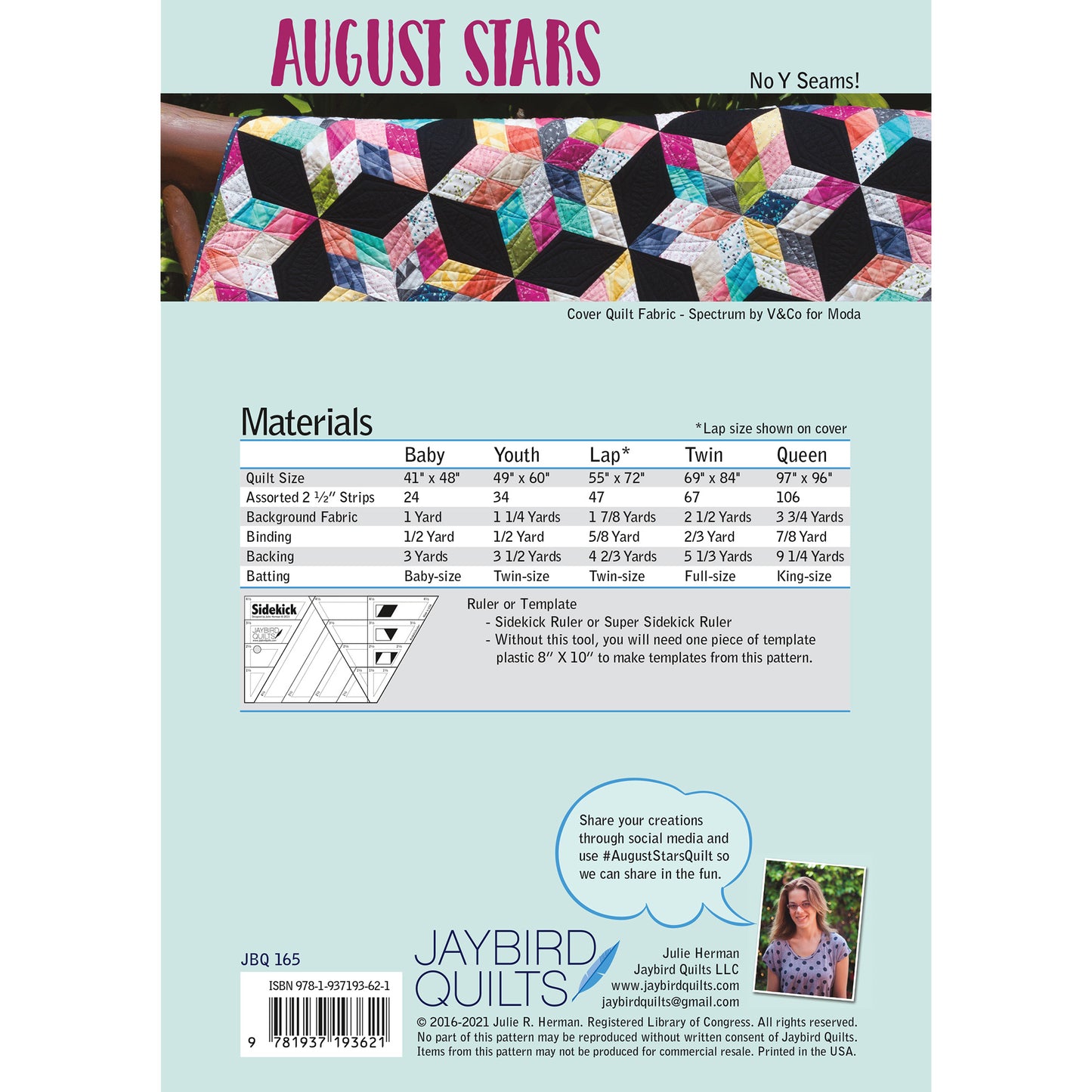 August Stars Quilt PDF Pattern