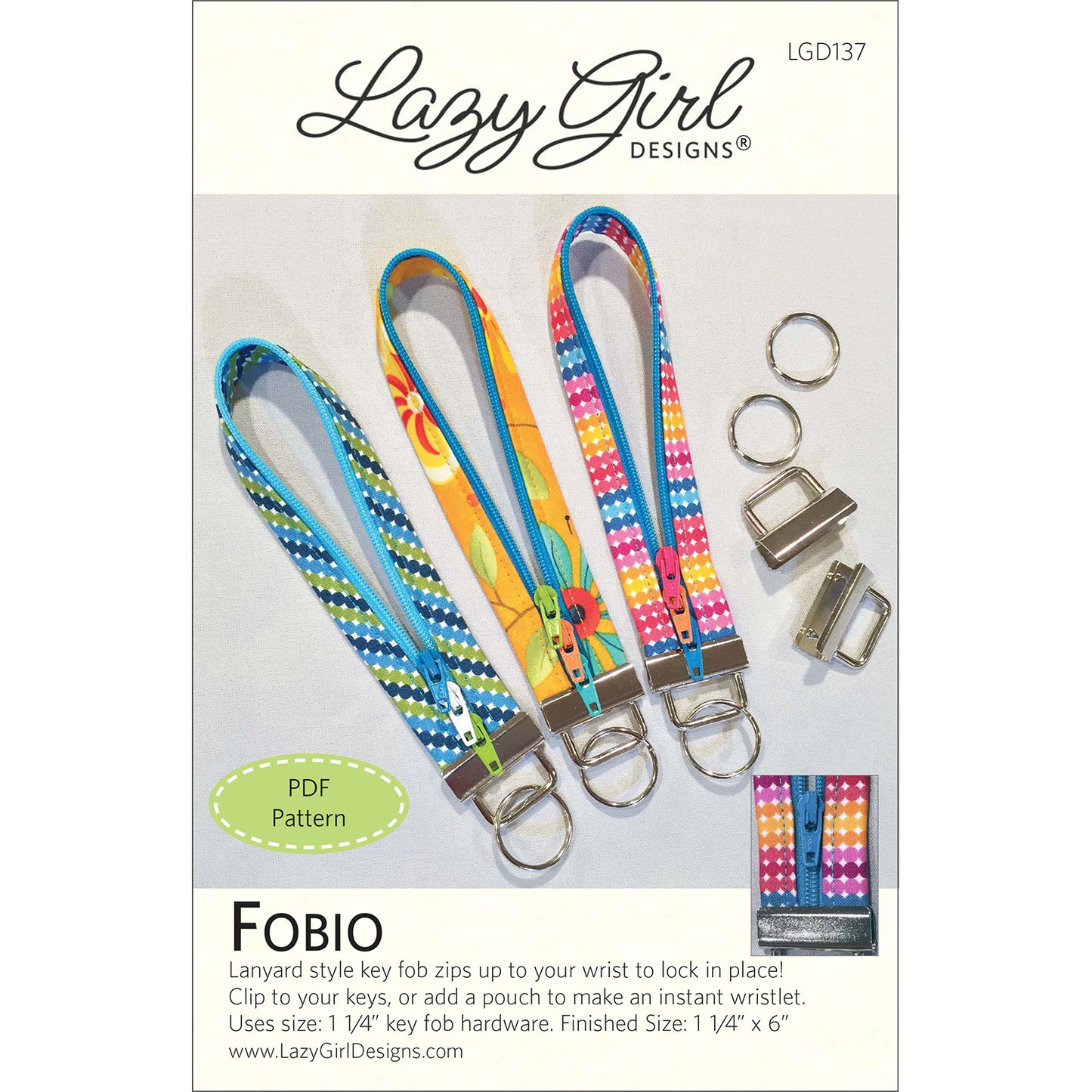 Fobio Key Fob PDF Pattern