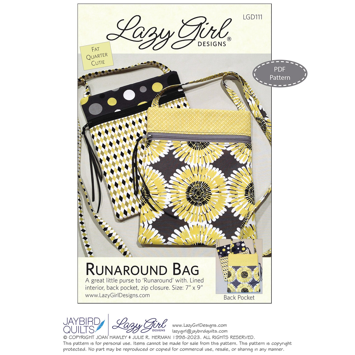 Runaround Bag PDF Pattern