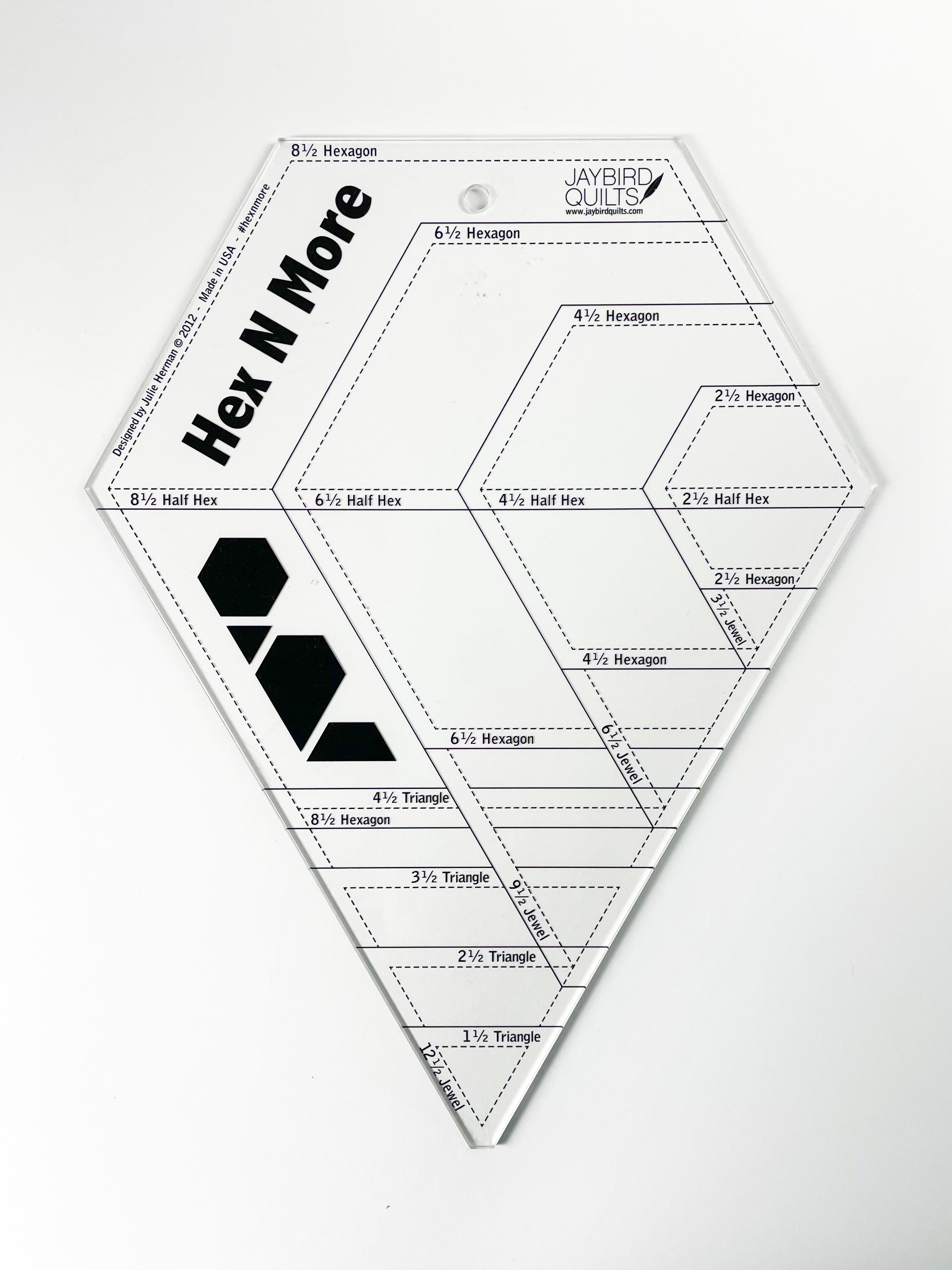 Hex N More Ruler – Jaybird Quilts