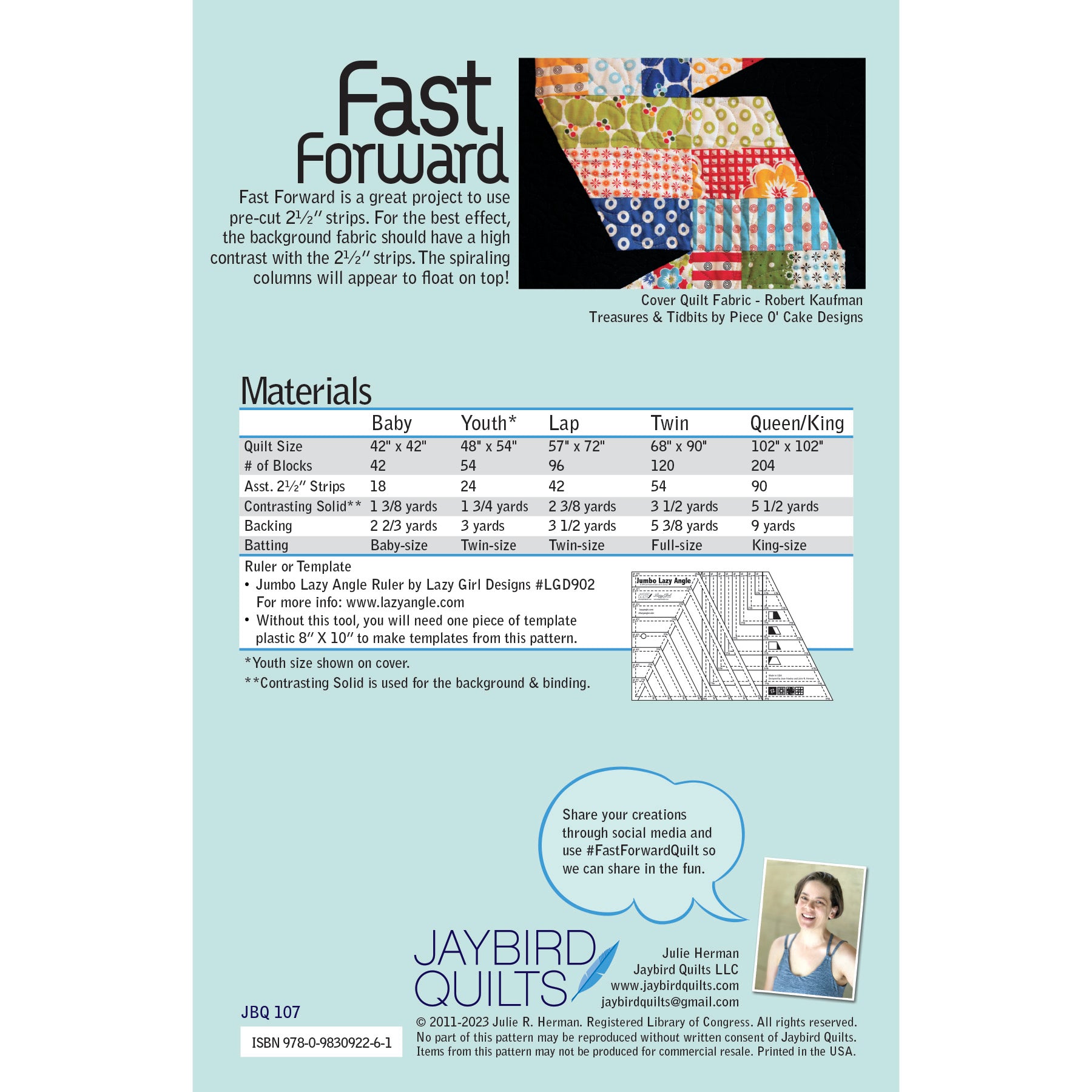 Fast Forward PDF Pattern – Jaybird Quilts