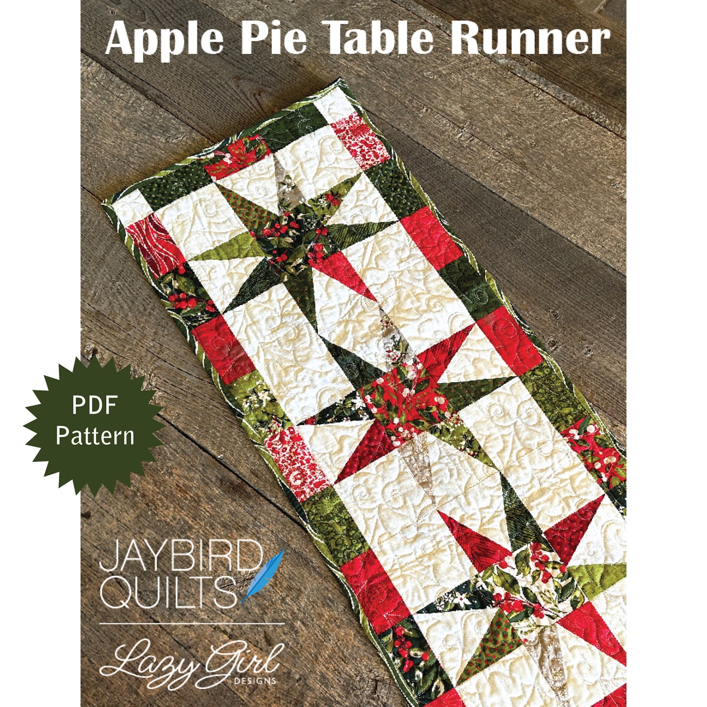 Apple Pie Table Runner PDF Pattern