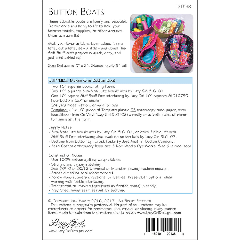 Button Boats PDF Pattern – Jaybird Quilts