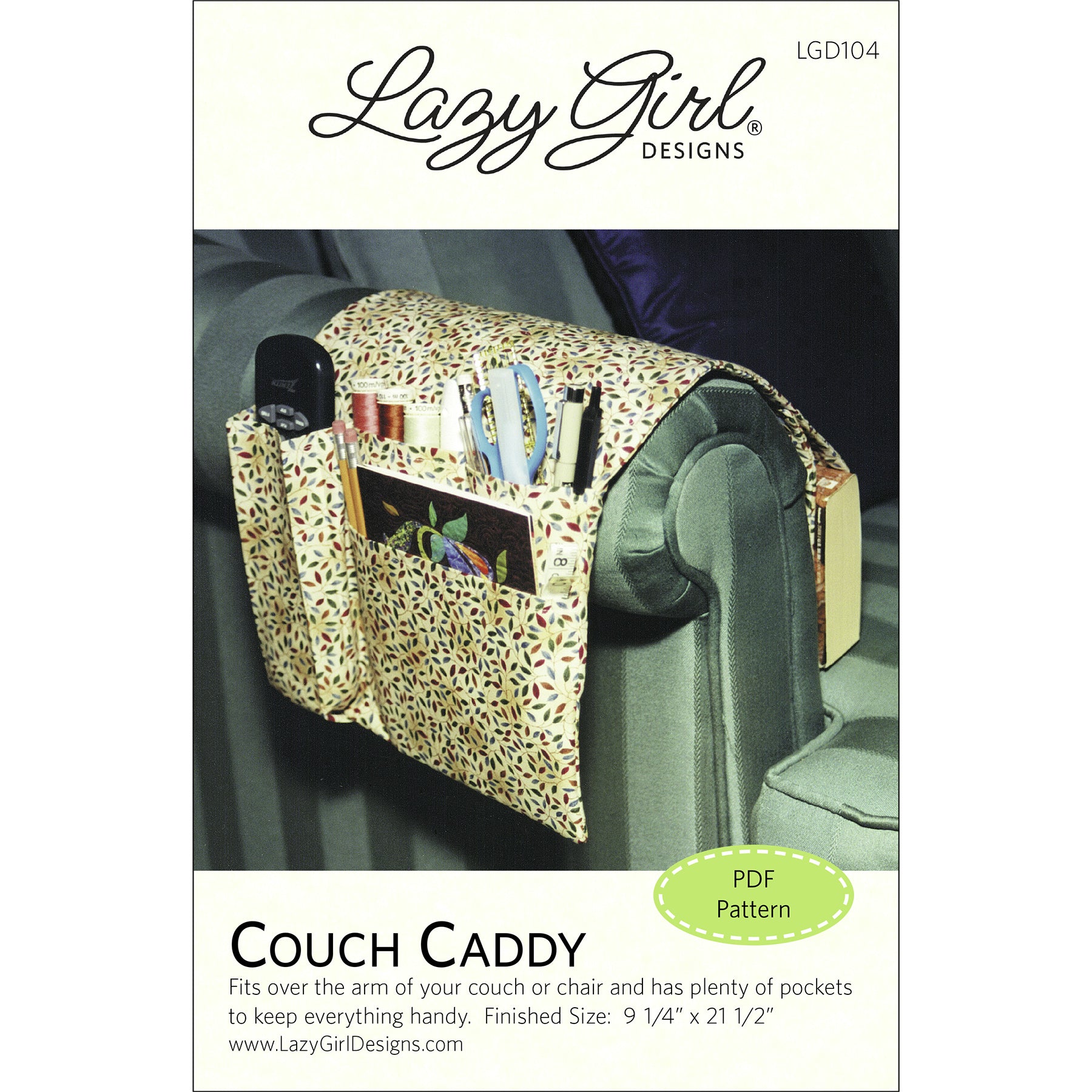 Couch Caddy PDF Pattern – Jaybird Quilts