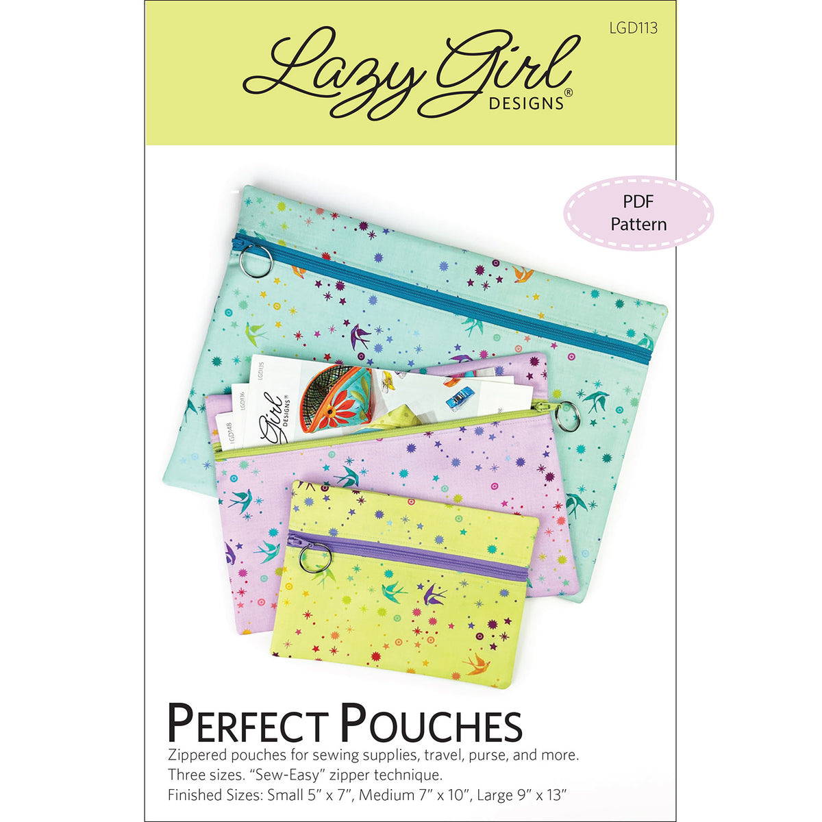 Perfect Pouch Sign Perfect Pouches PDF Pattern – Jaybird Quilts